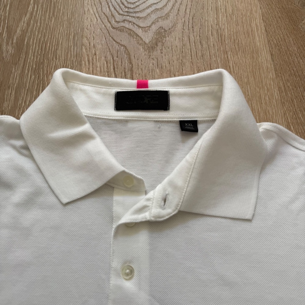 G/FORE Golf Polo Shirt Mens XXL SNO White Short Sleeve Stretch Pique Performance - Picture 4 of 9